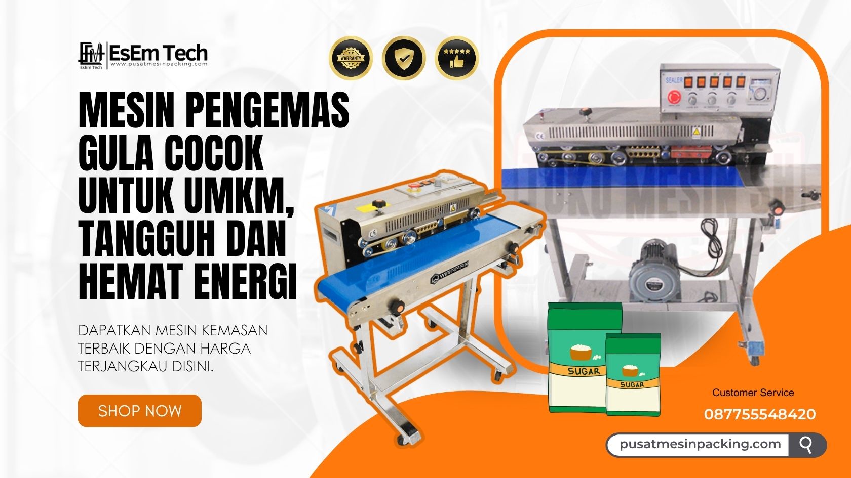 Mesin Pengemas Gula